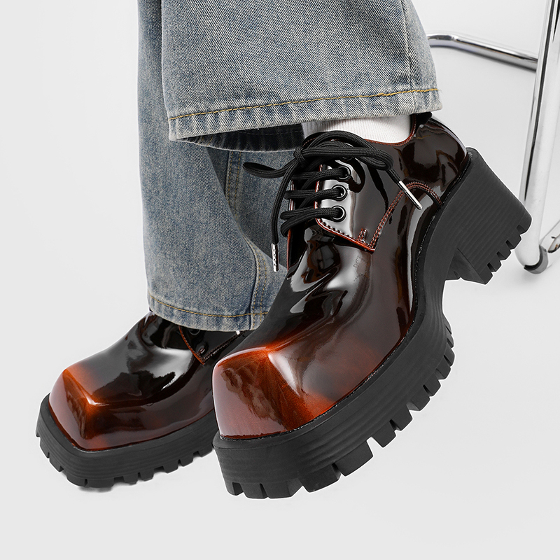 Men's thick soled leather shoe - Men Shoes For Office Work recension och pris