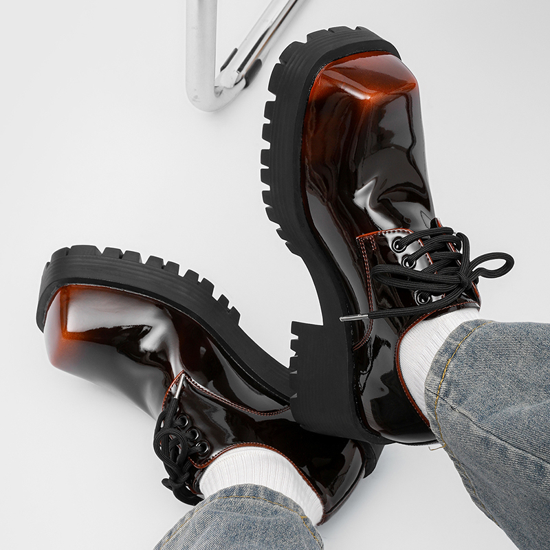 Men's thick soled leather shoe - Men Shoes For Office Work recension och pris
