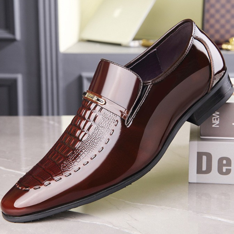 Men Leather Shoes Patent Leath - Men Shoes For Office Work recension och pris