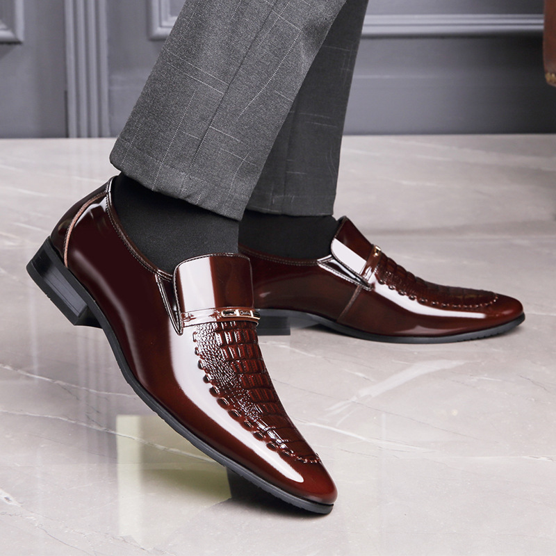 Men Leather Shoes Patent Leath - Men Shoes For Office Work recension och pris