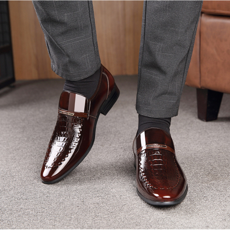 Men Leather Shoes Patent Leath - Men Shoes For Office Work recension och pris