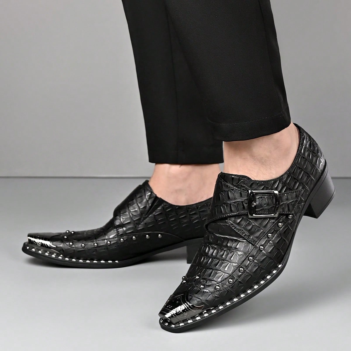 Vintage-Style Men Buckle Monk  - Shoes Heels Men recension och pris