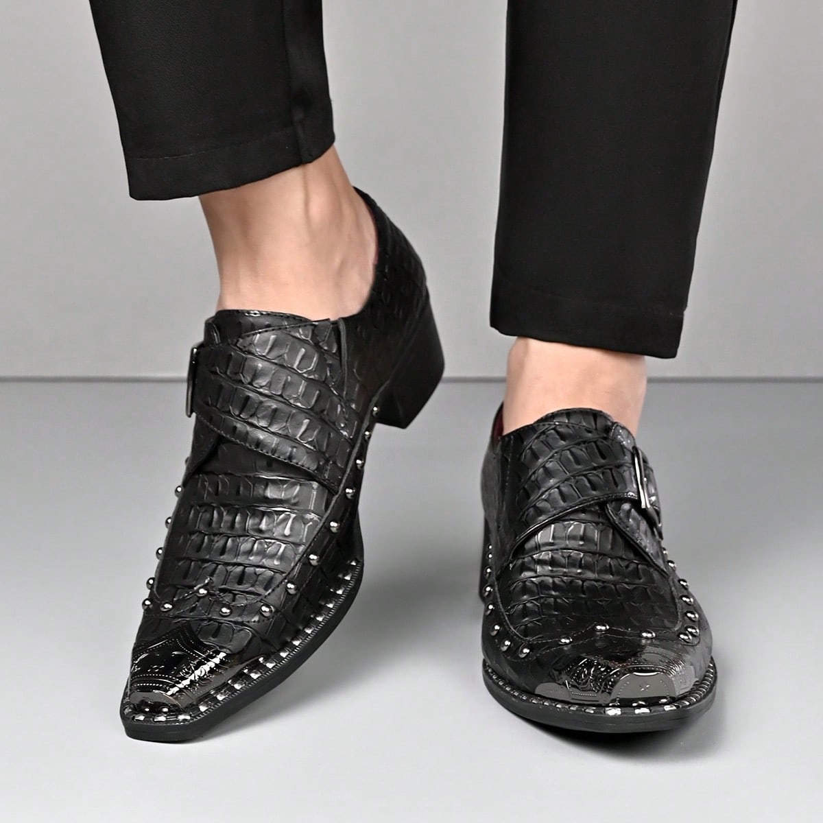 Vintage-Style Men Buckle Monk  - Shoes Heels Men recension och pris