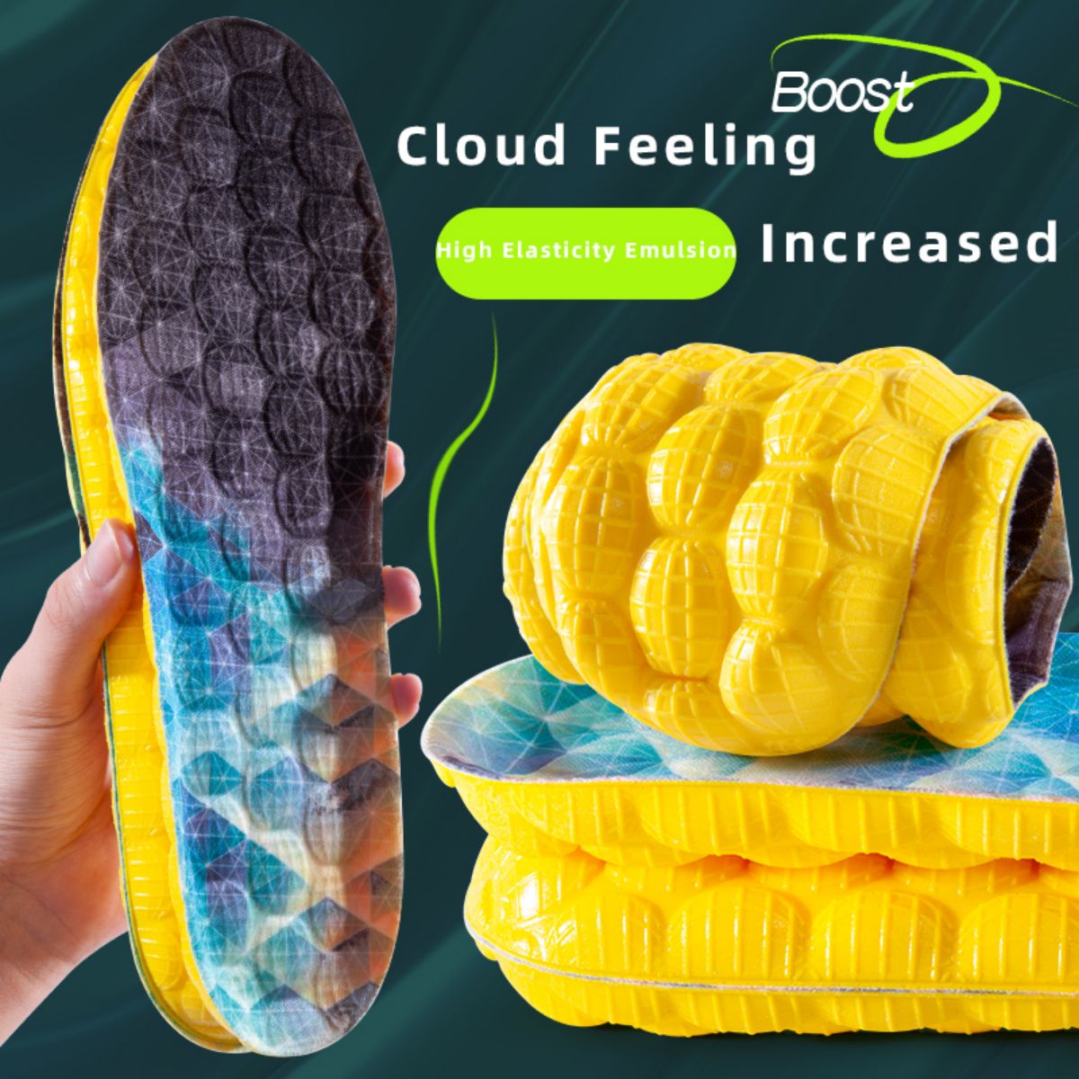 1Pair 4D Cloud Technologyt Hig - Men Shoes Yellow recension och pris