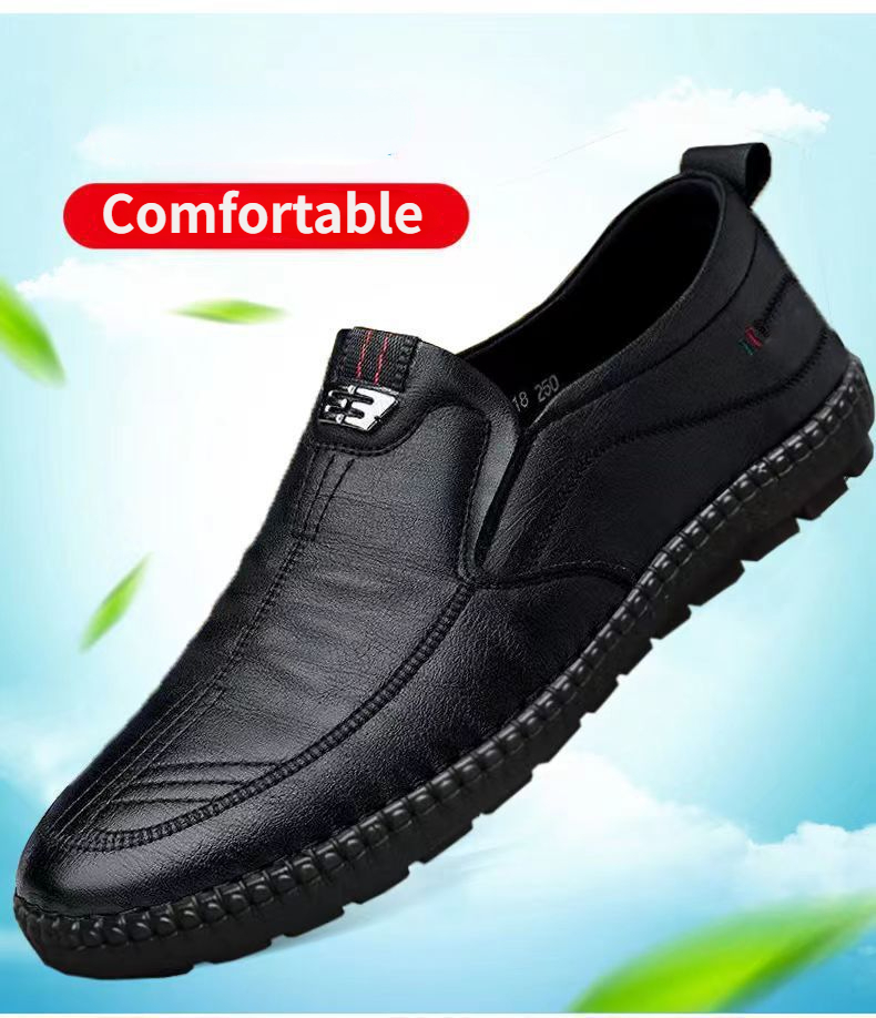 Mens Leather Loafers Non Slip  - Men Shoes For Office Work recension och pris
