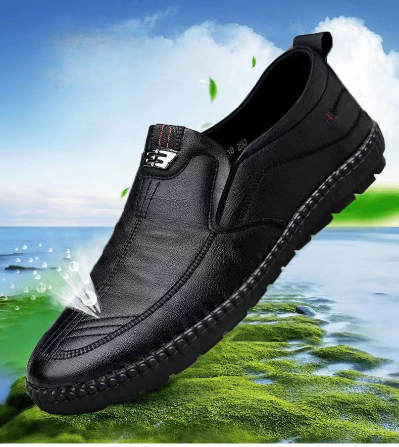Mens Leather Loafers Non Slip  - Men Shoes For Office Work recension och pris