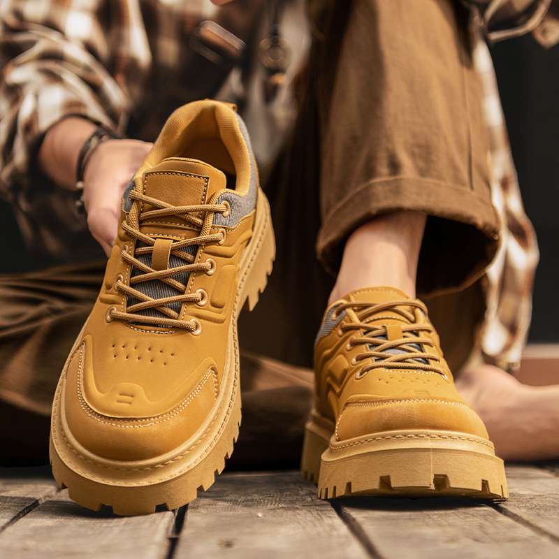 2025 Men's Autumn New Fashion  - Men Shoes Yellow recension och pris