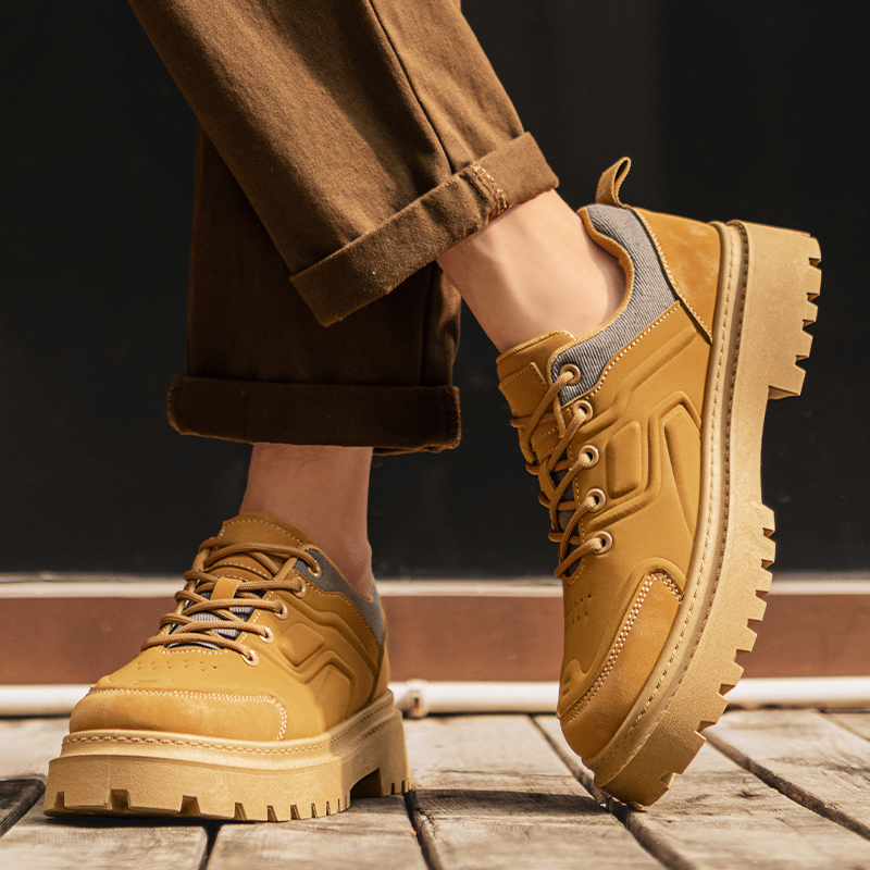 2025 Men's Autumn New Fashion  - Men Shoes Yellow recension och pris