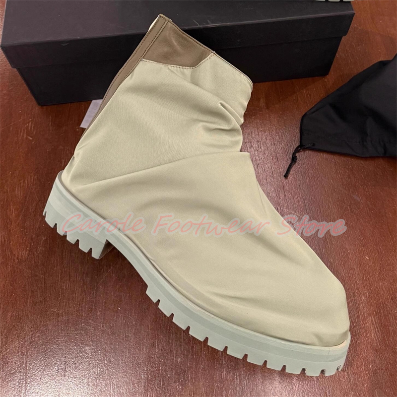 Pleated Nylon Cloth High Top M - Men'S Shoes With Height Increase recension och pris