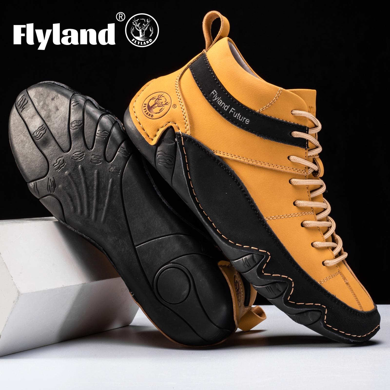 FLYLAND Men'S Fashion Sneaker  - Men Shoes For Office Work recension och pris
