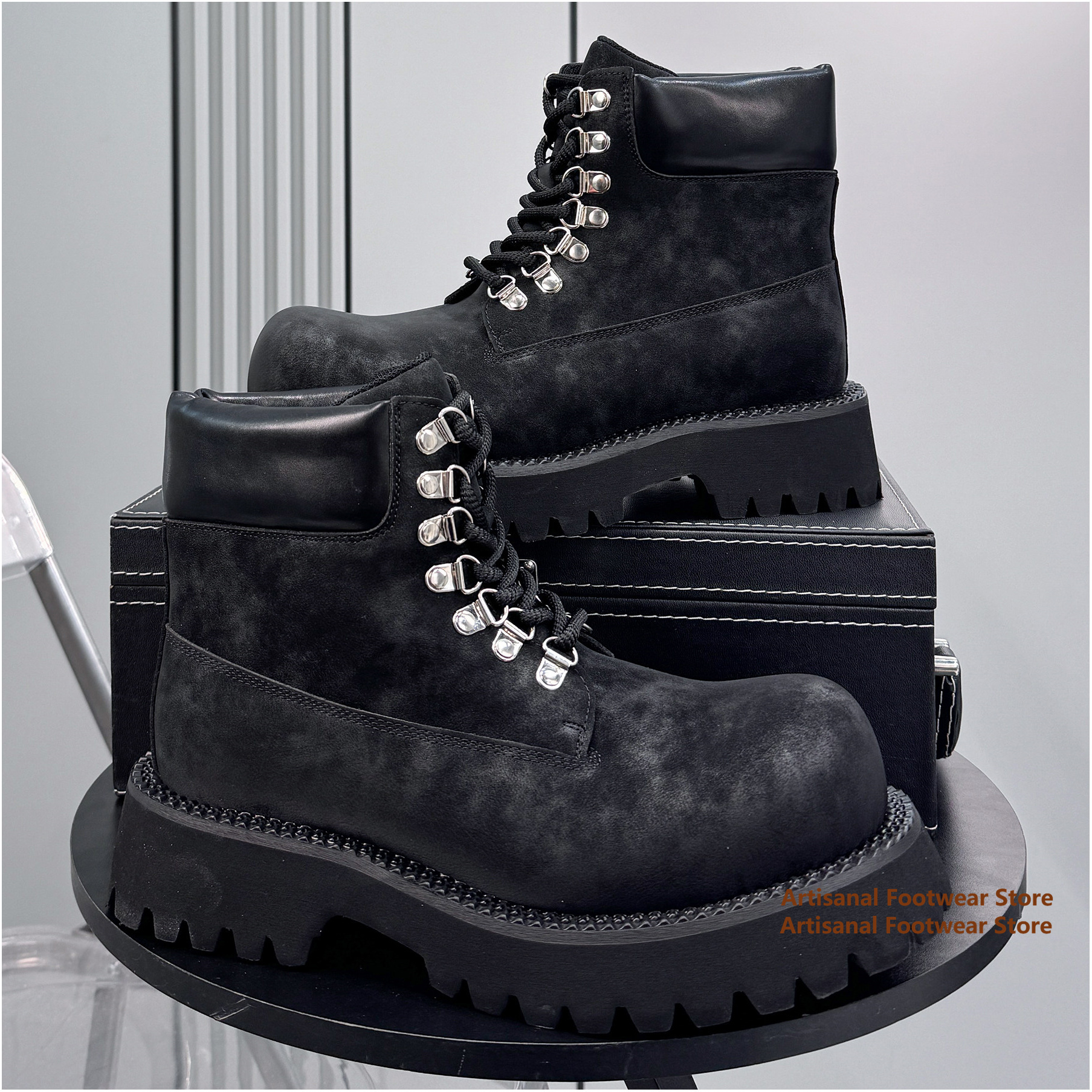 Thick-Soled High Top Men's Boo - Men'S Shoes With Height Increase recension och pris