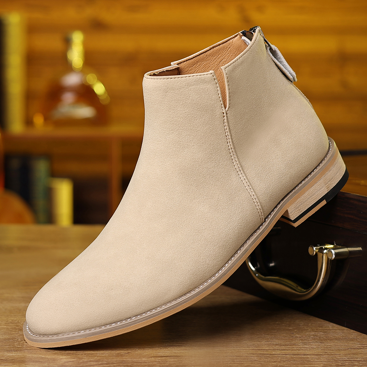 Spring Autumn High-Top Leather - Men'S Shoes Business Casual recension och pris