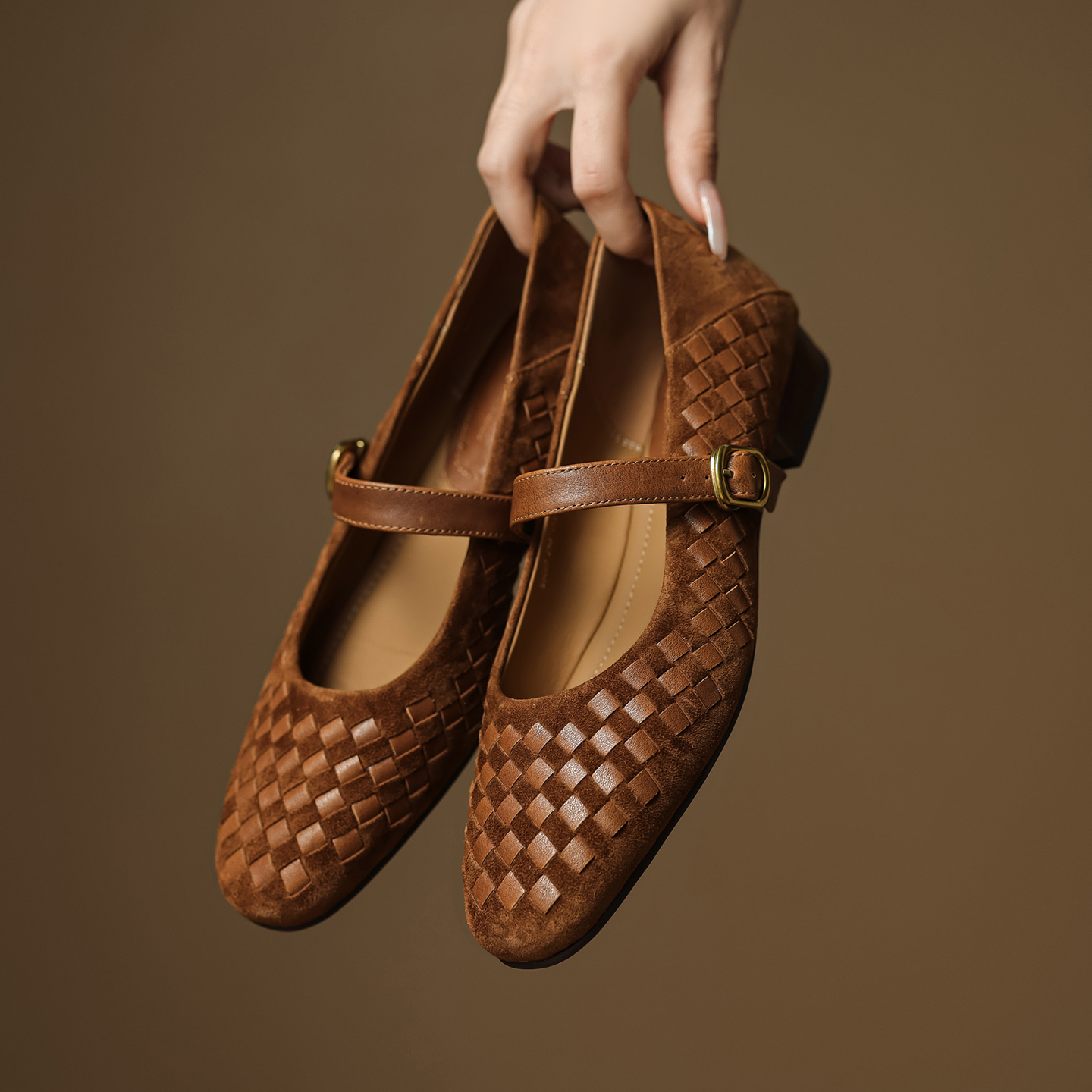 Handmade Genuine Woven Texture - Shoes Heels Men recension och pris