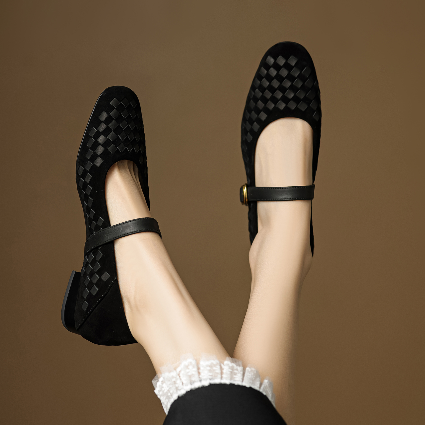 Handmade Genuine Woven Texture - Shoes Heels Men recension och pris