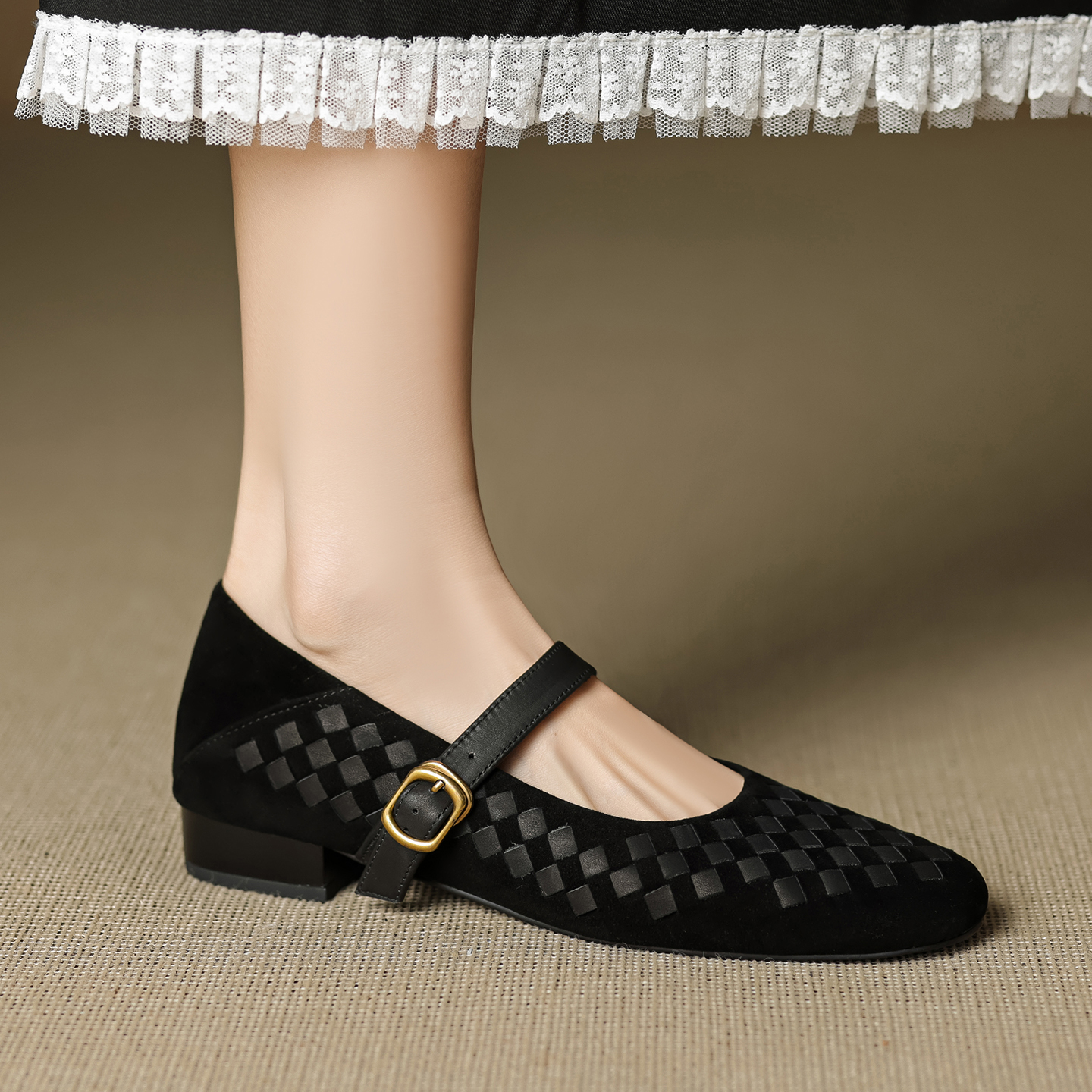Handmade Genuine Woven Texture - Shoes Heels Men recension och pris
