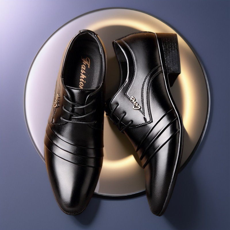 Mens PU Leather Shoes Wedding  - Men Shoes For Office Work recension och pris