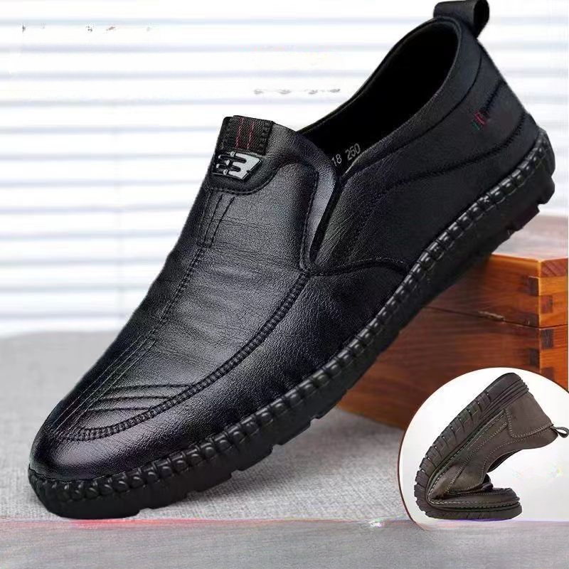 Mens Leather Loafers Non Slip  - Men Shoes For Office Work recension och pris